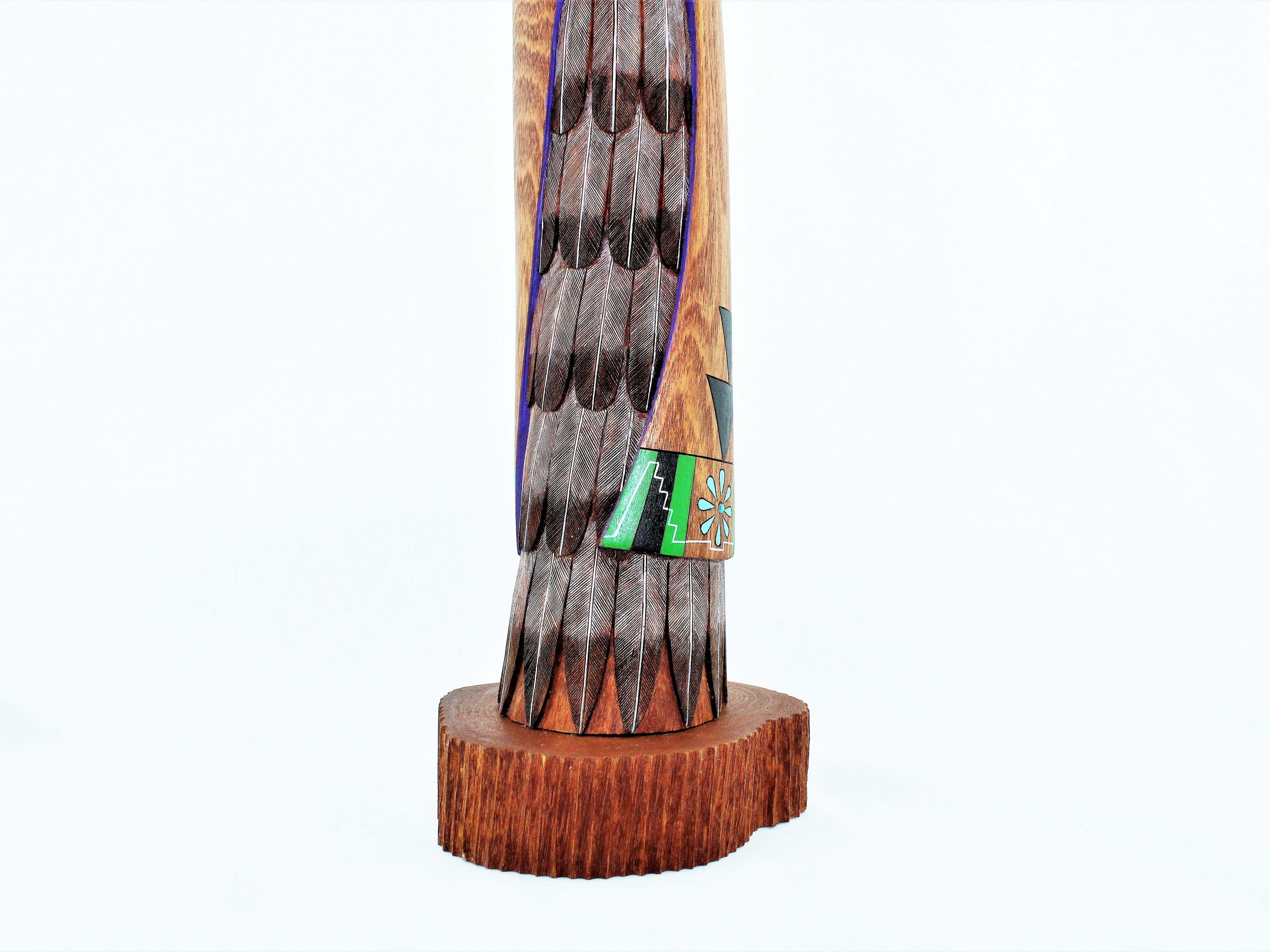 Herschel Talashoma Jr. Sun Kachina Sculpture