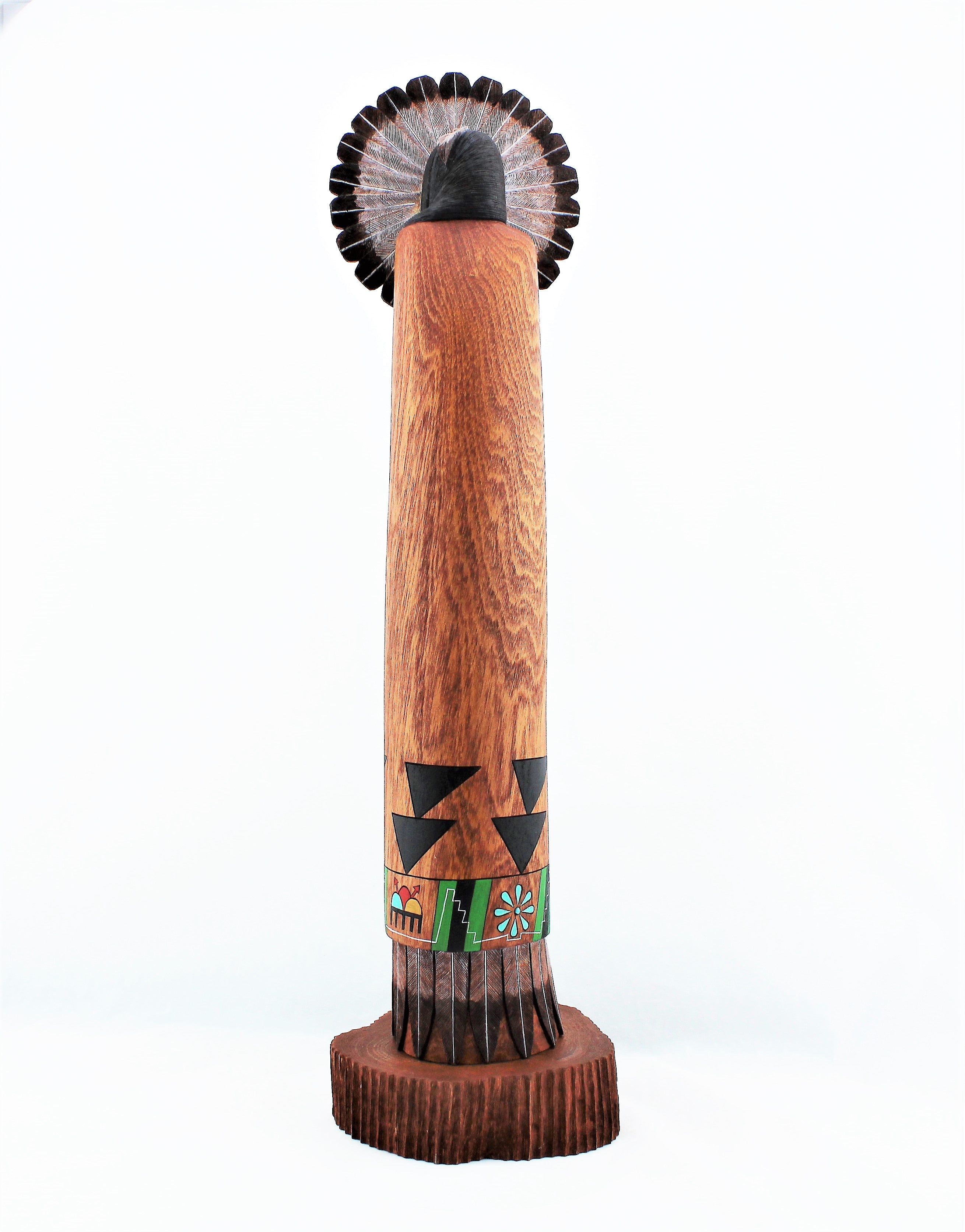 Herschel Talashoma Jr. Sun Kachina Sculpture