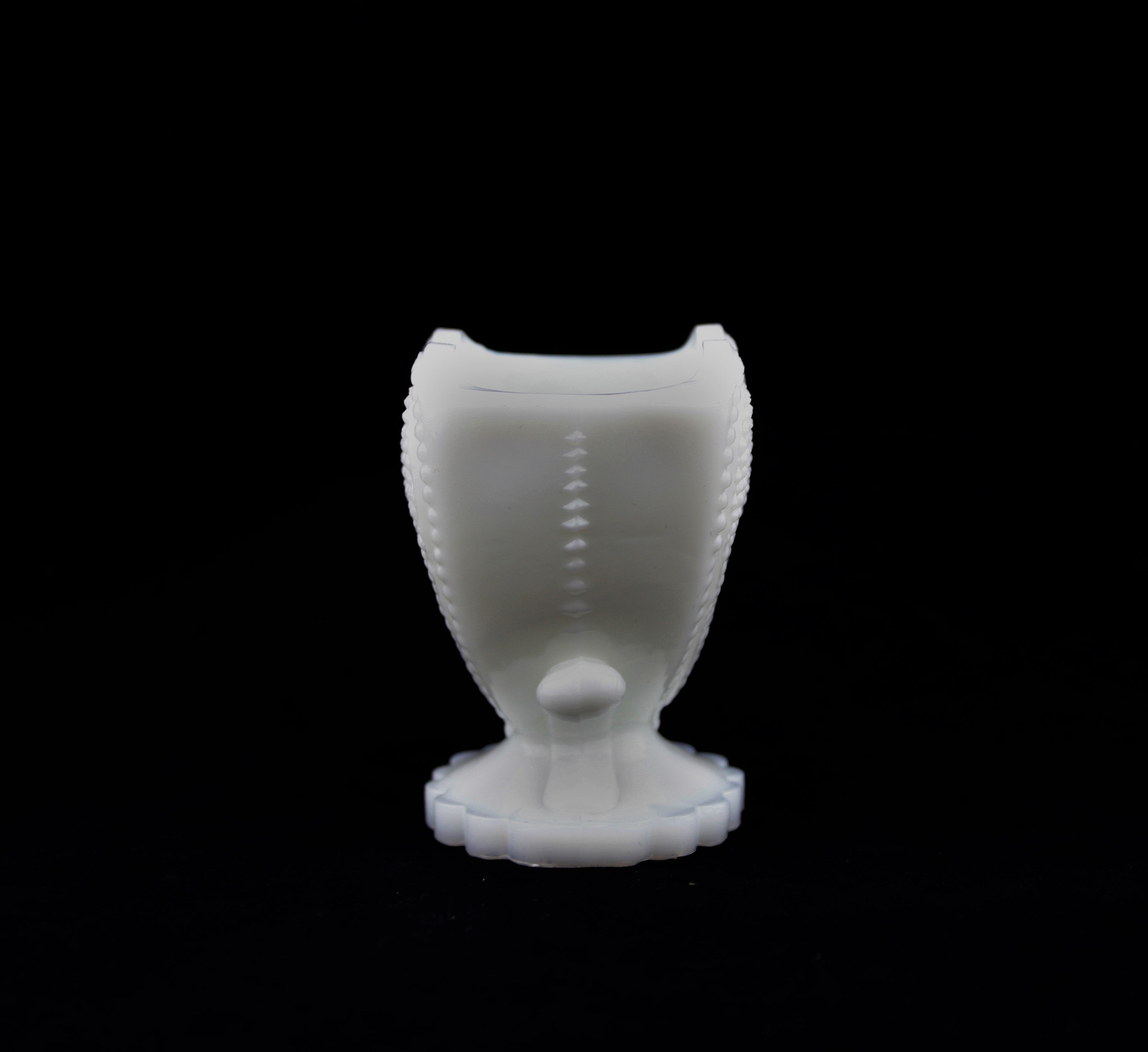 Milk Glass Heart Shape Toothpick Holder