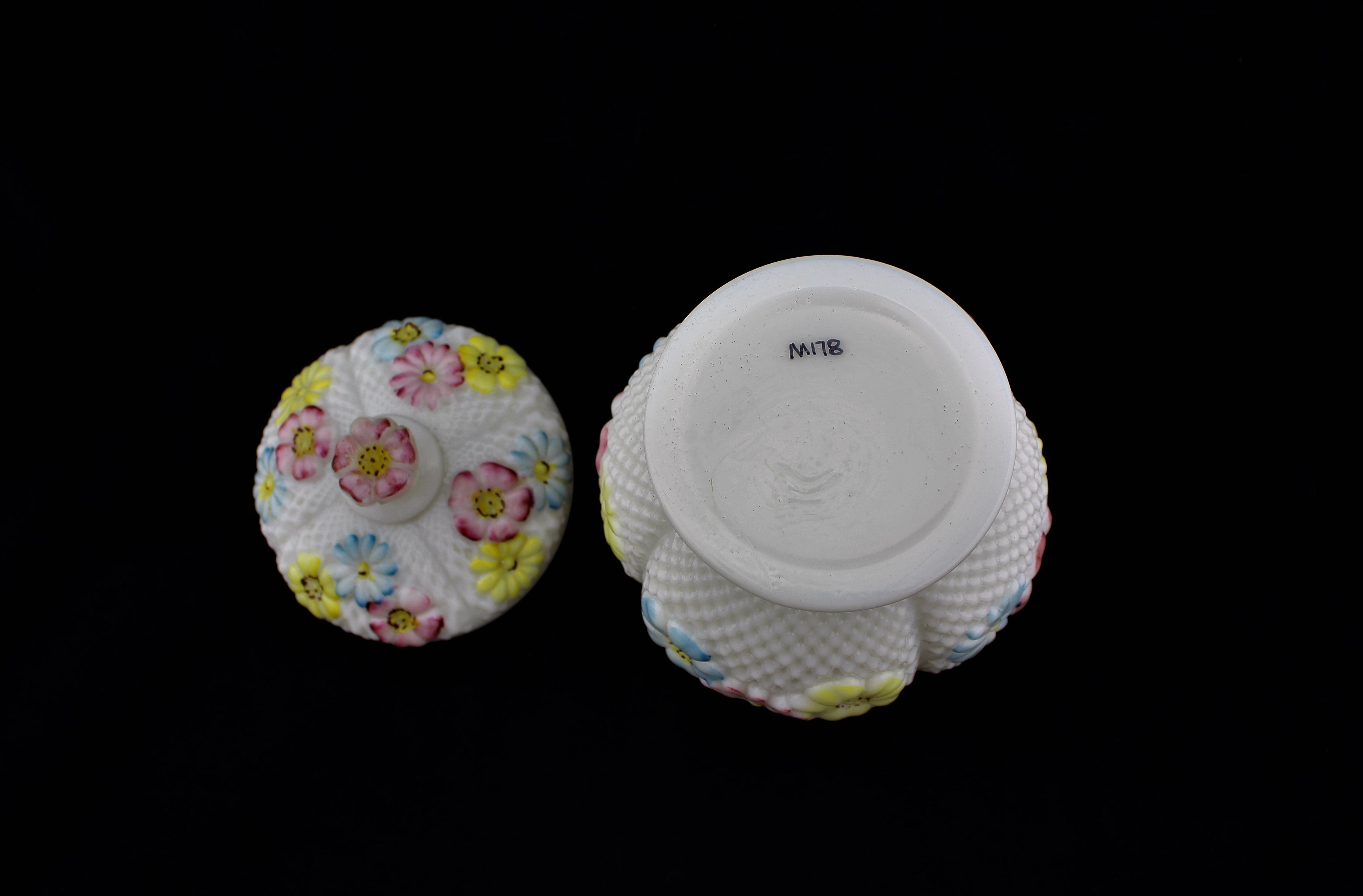 Consolidated Glass Creamer and Sugar Bowl Pair