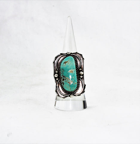 Sam Edsitty Sterling Silver Turquoise Ring