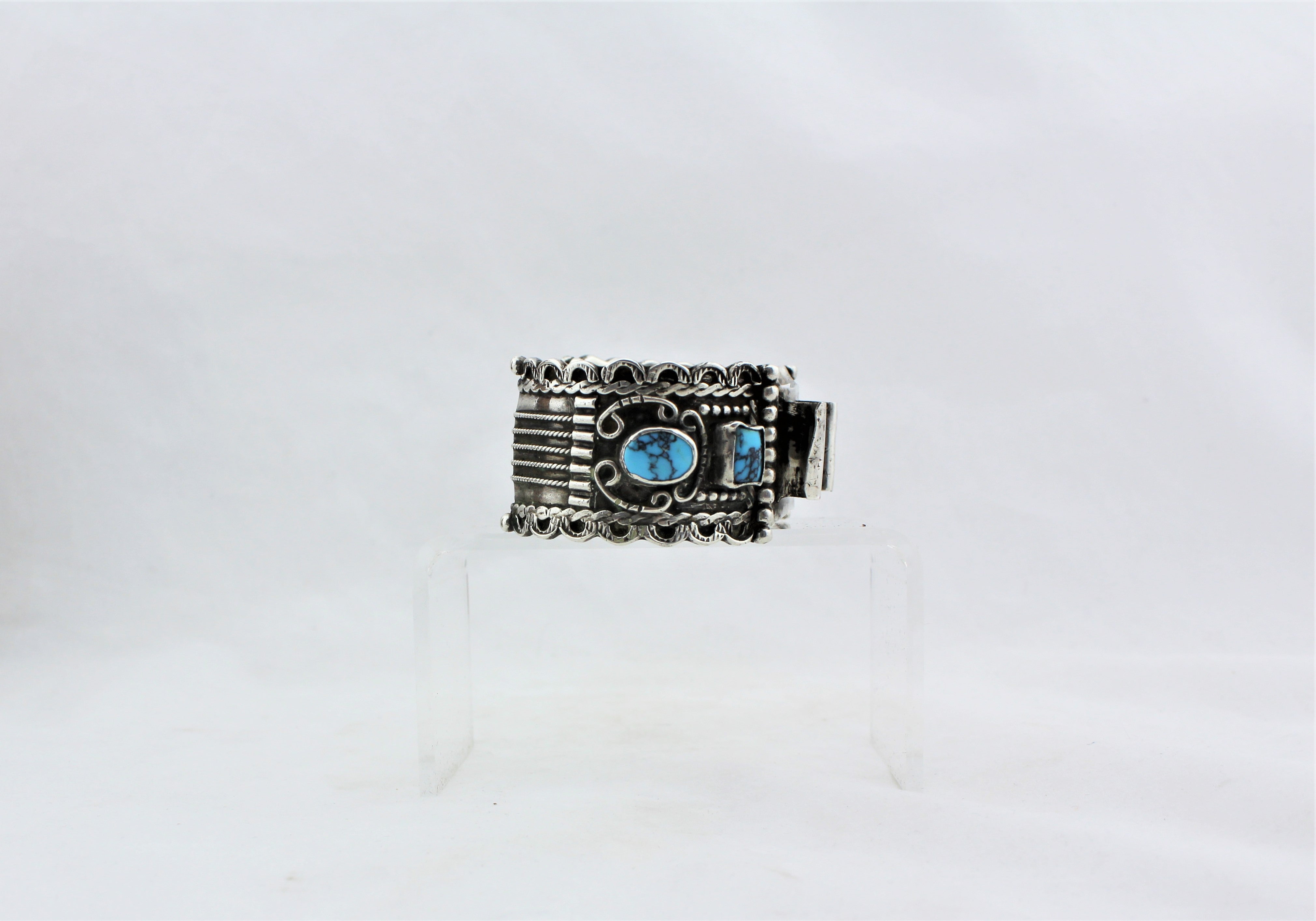 Sterling Silver and Turquoise Watch Cuff