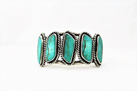 Sterling Silver and Turquoise Bracelet