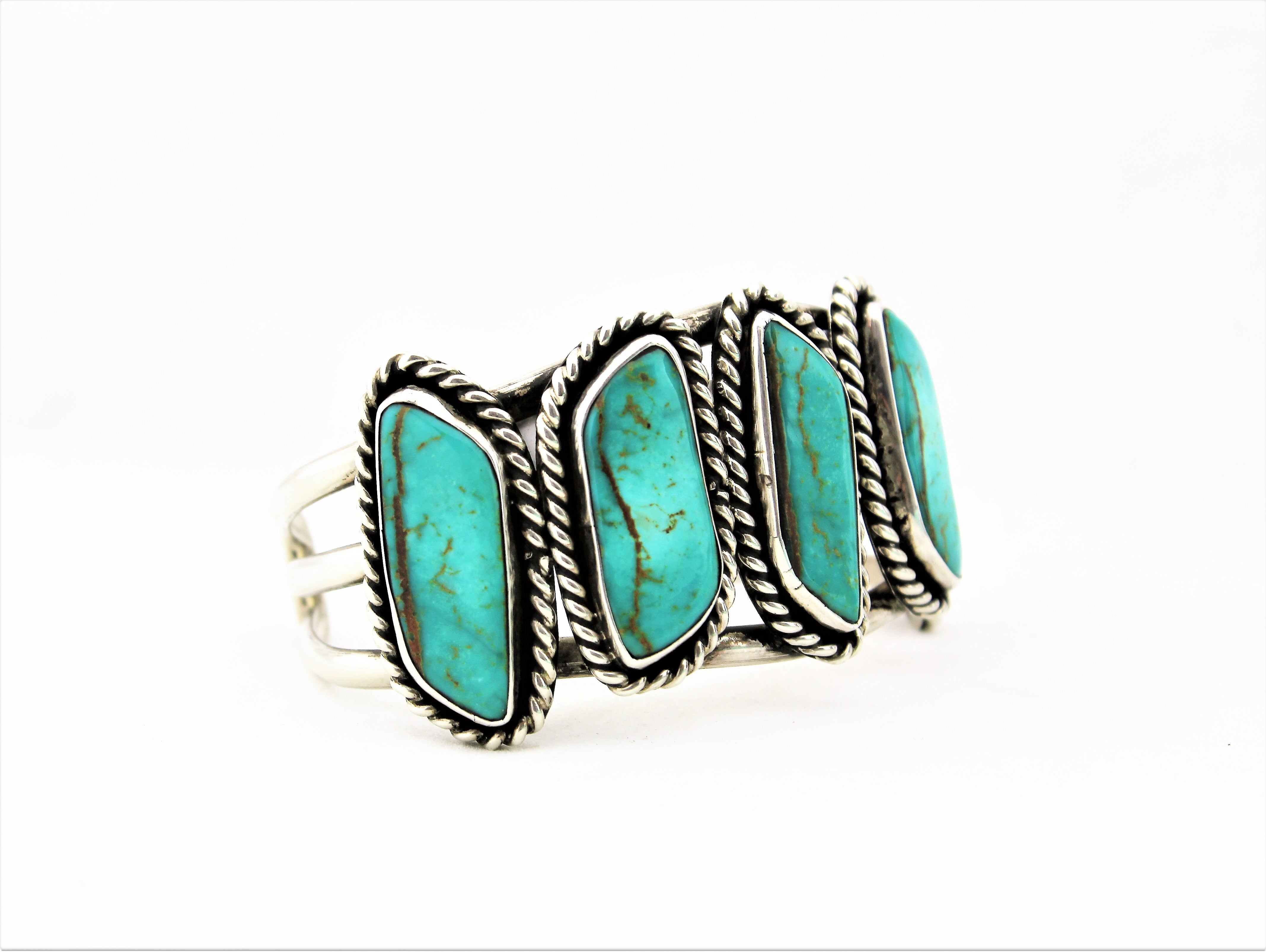 Sterling Silver and Turquoise Bracelet