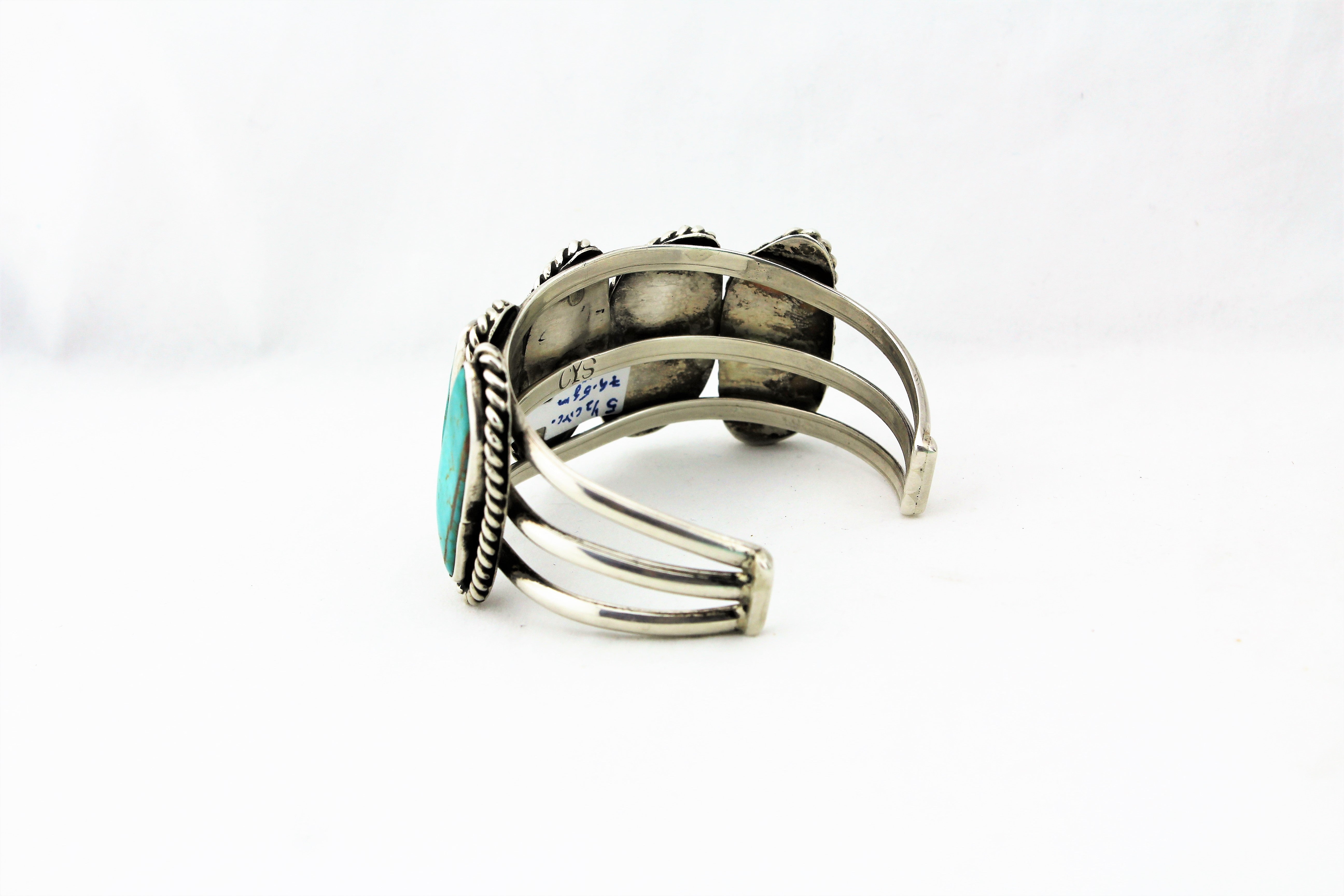 Sterling Silver and Turquoise Bracelet
