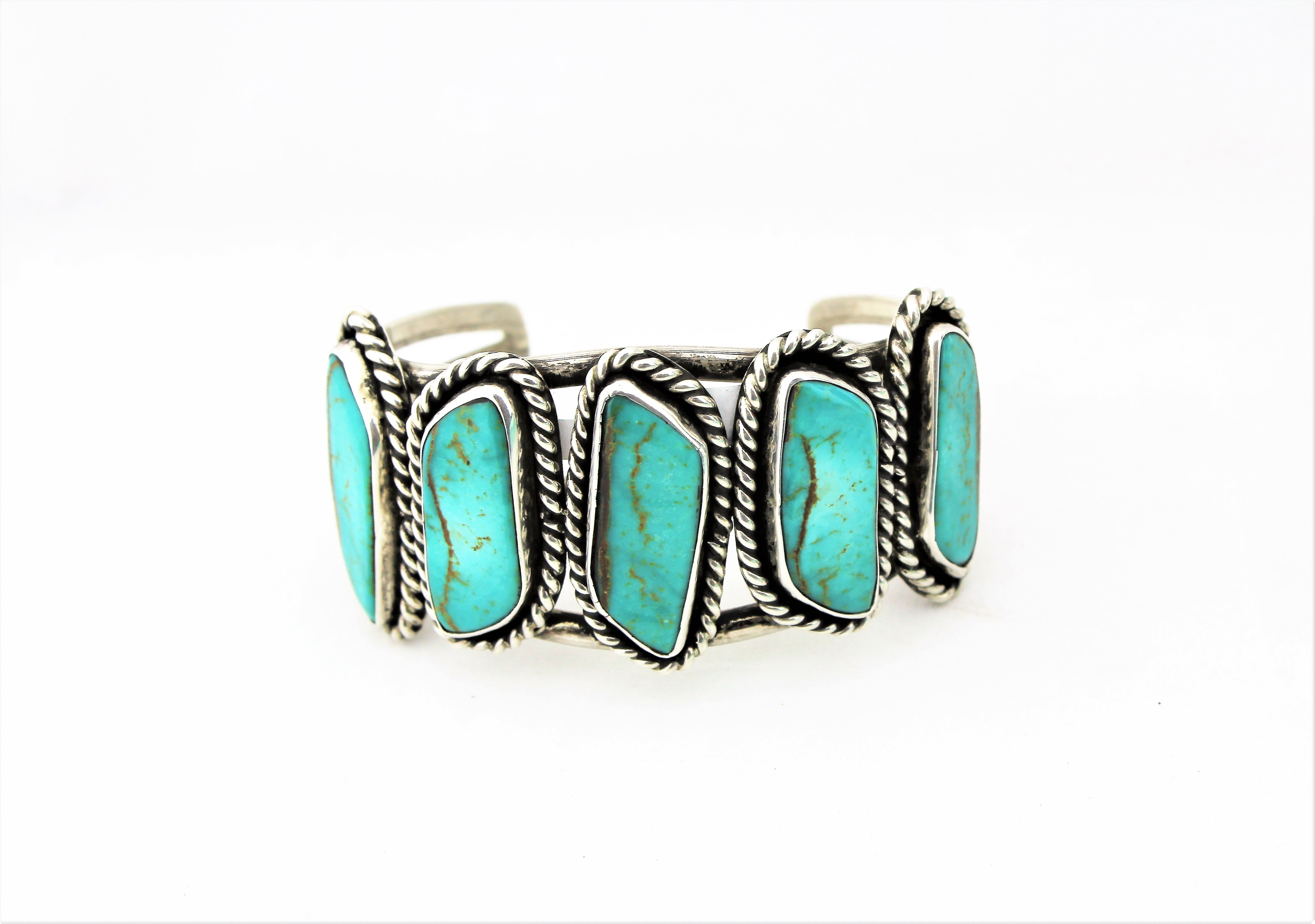 Sterling Silver and Turquoise Bracelet