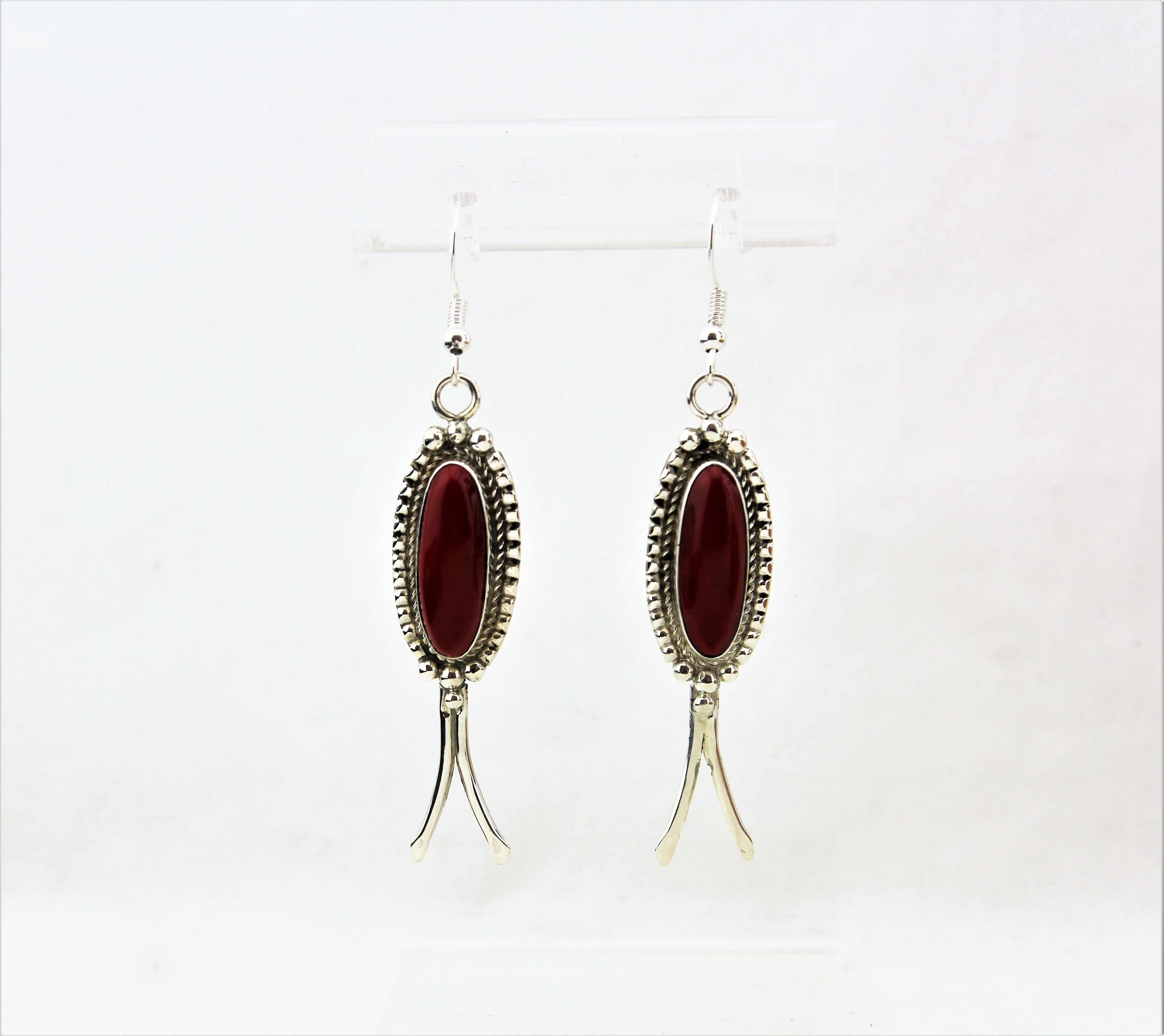 Sam Edsitty Red Jasper Earrings