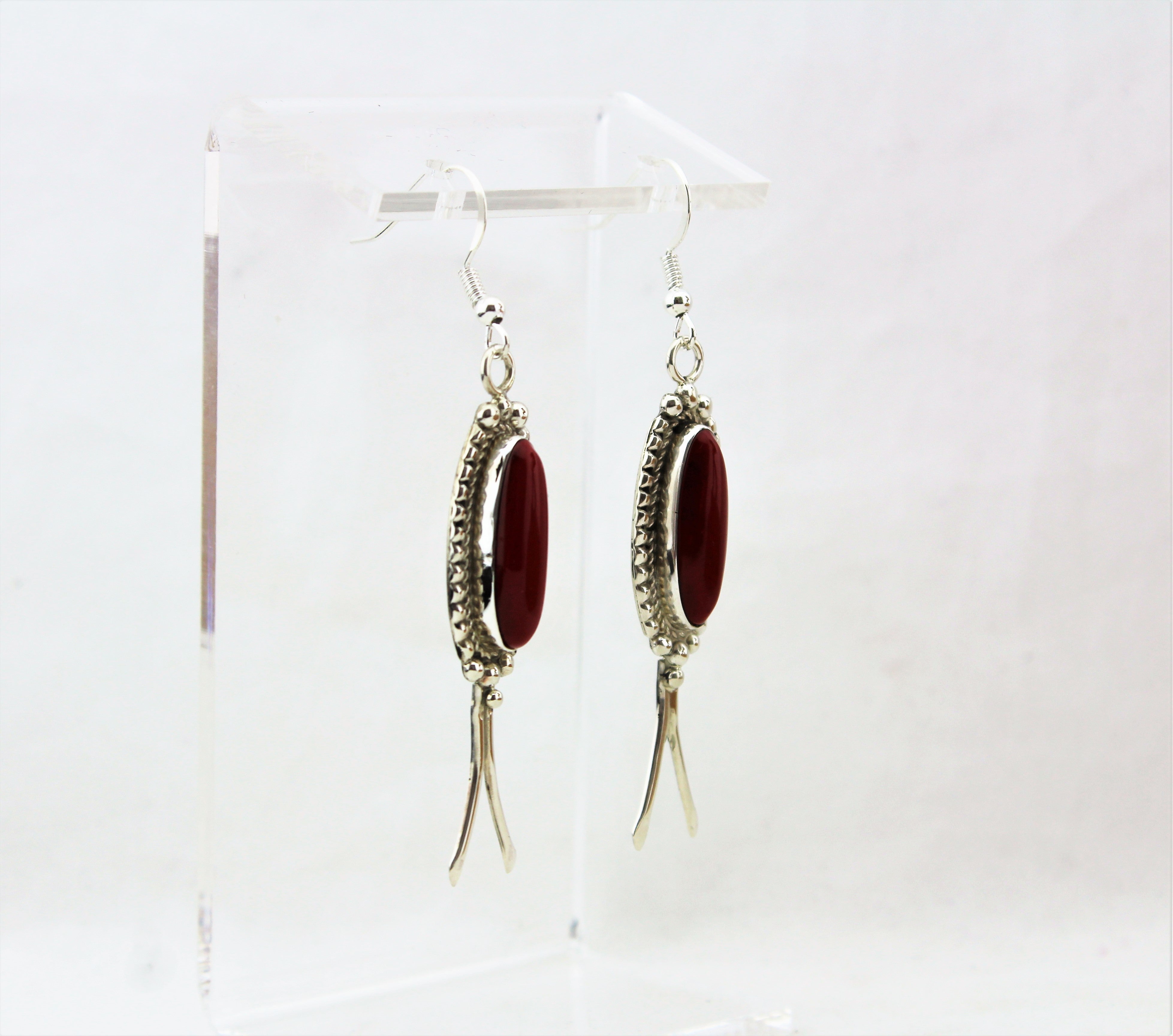 Sam Edsitty Red Jasper Earrings