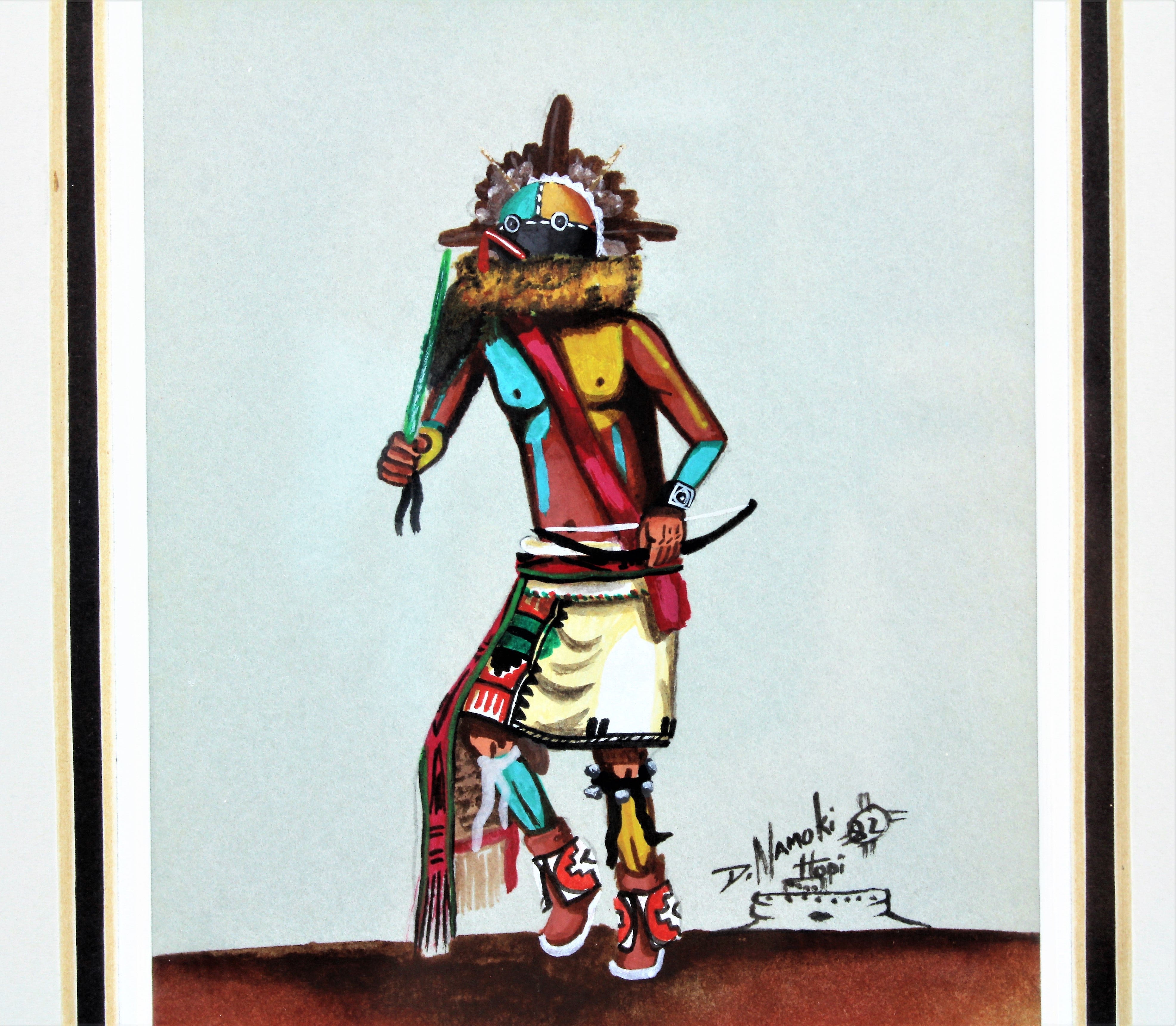 Daniel Namoki Long Billed Whipper Painting