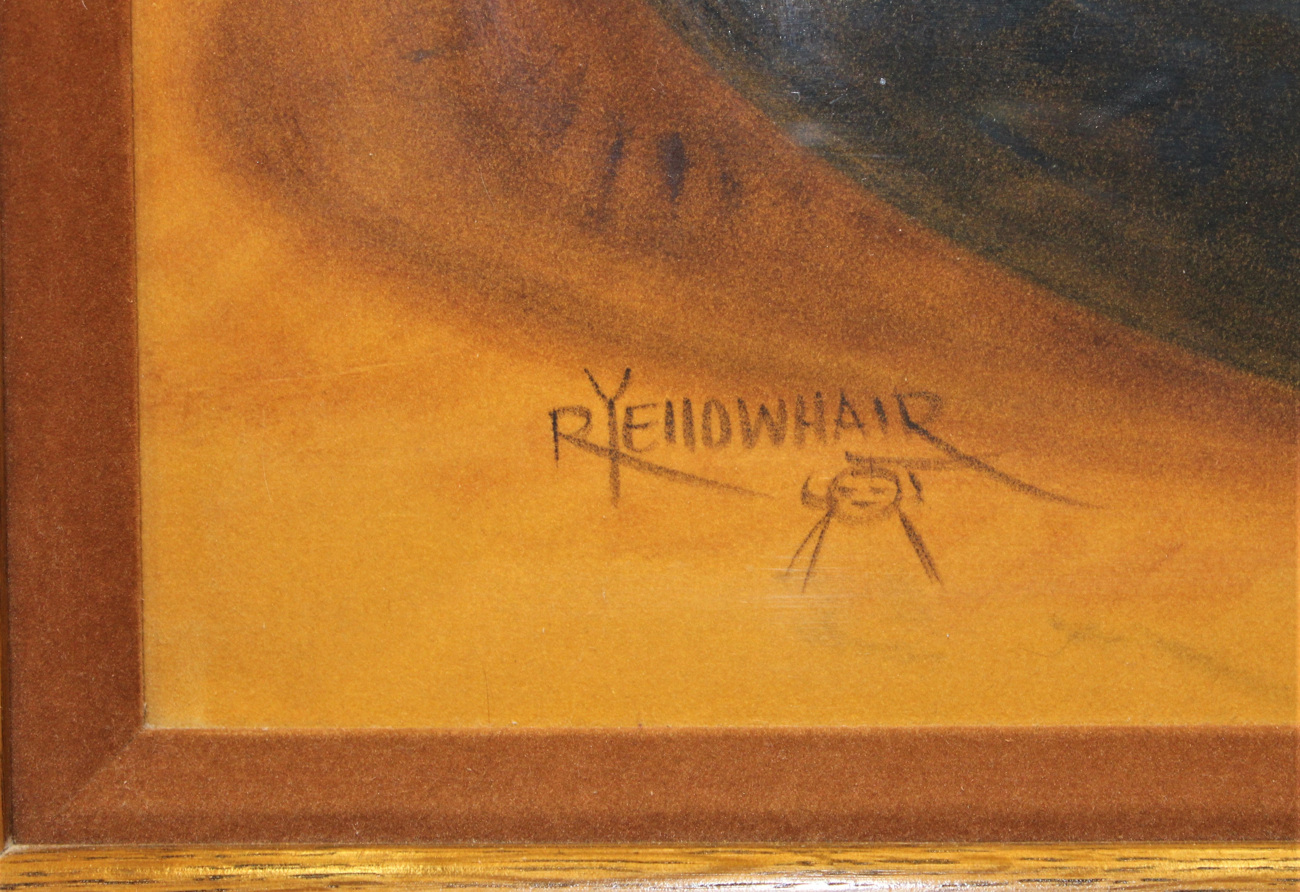Robert Yellowhair Sr. Original Pastel Painting