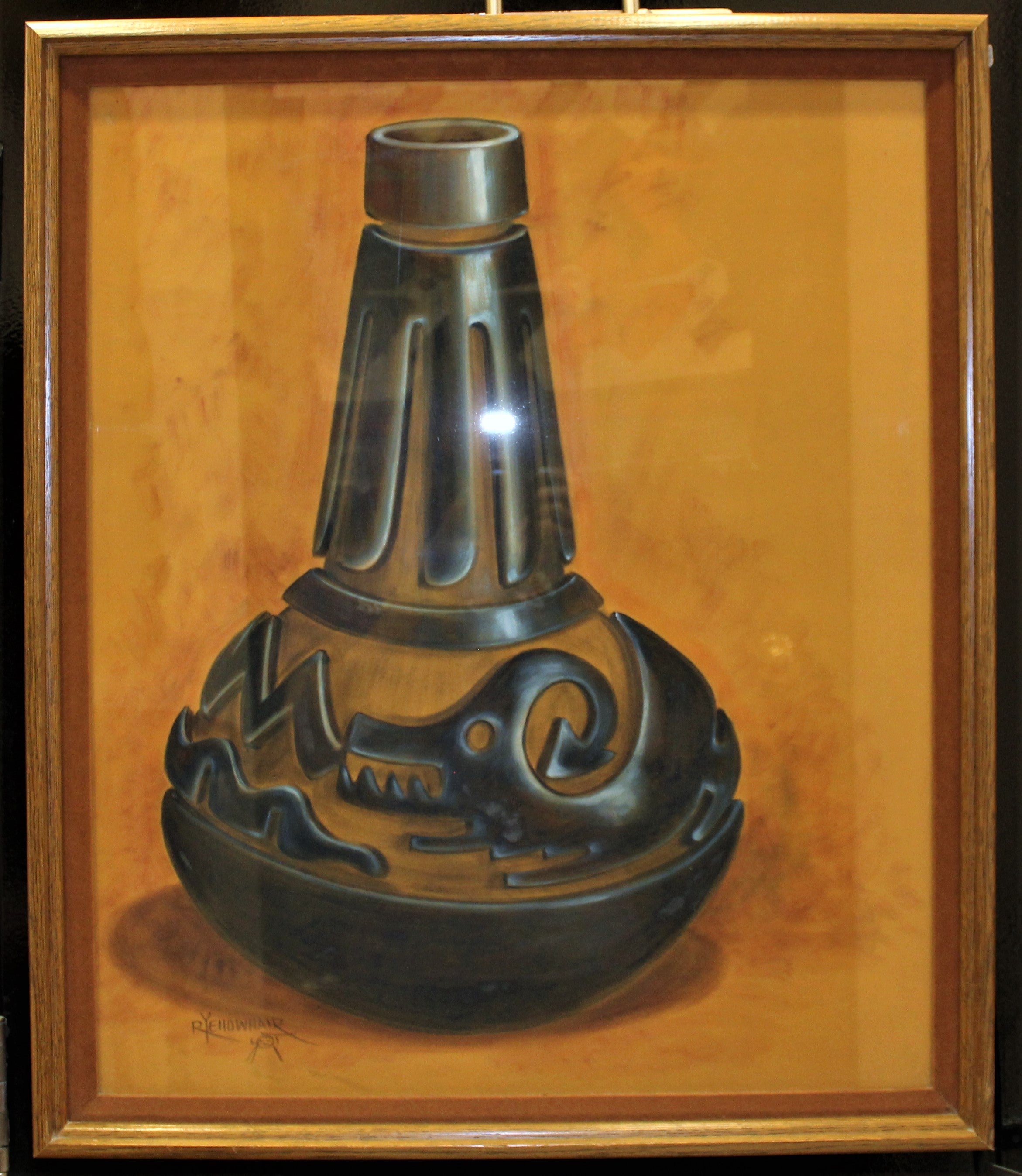 Robert Yellowhair Sr. Original Pastel Painting