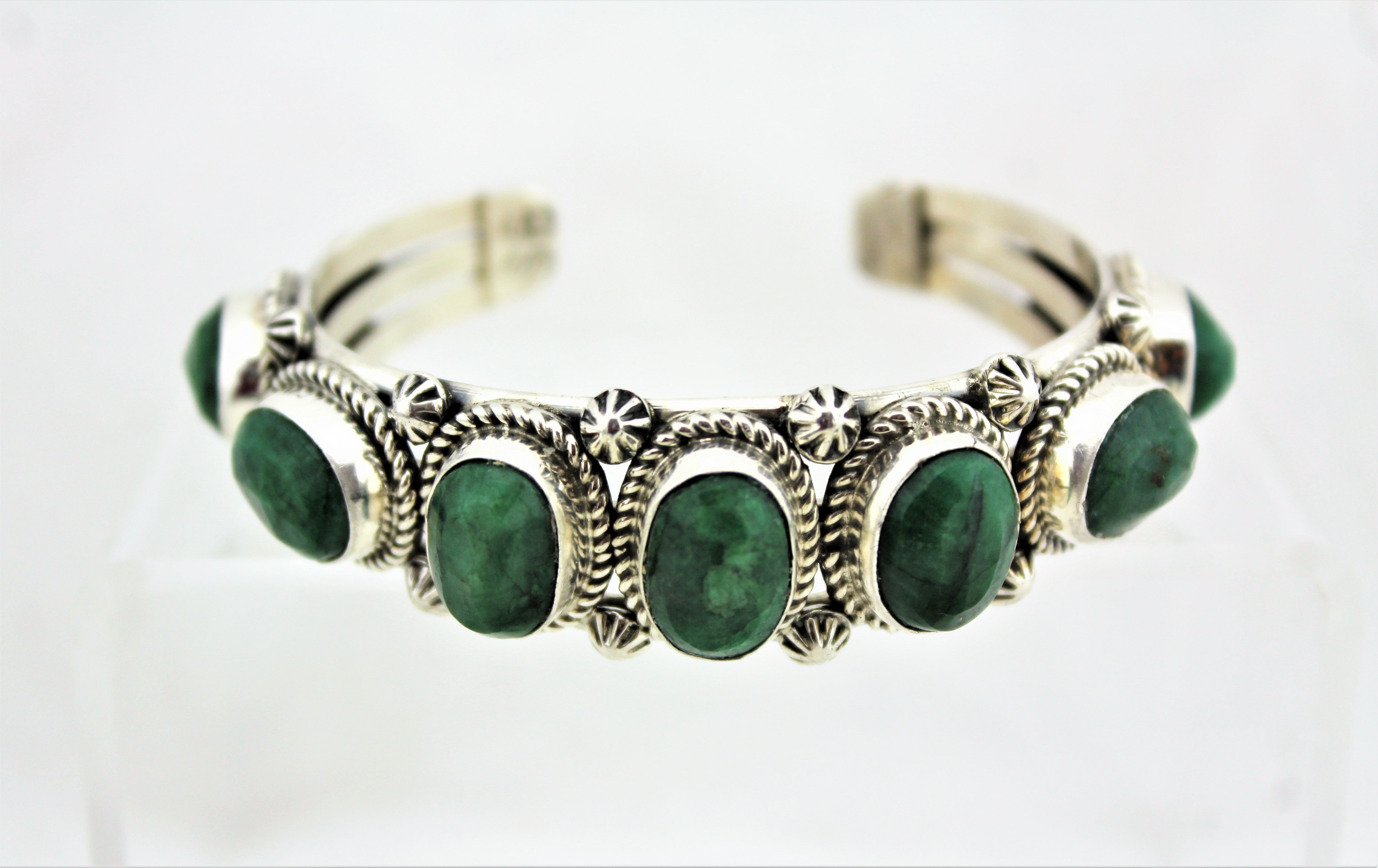 Designs by Gioelli 14k Gold Over Silver Lab-Created Emerald Tennis Bracelet