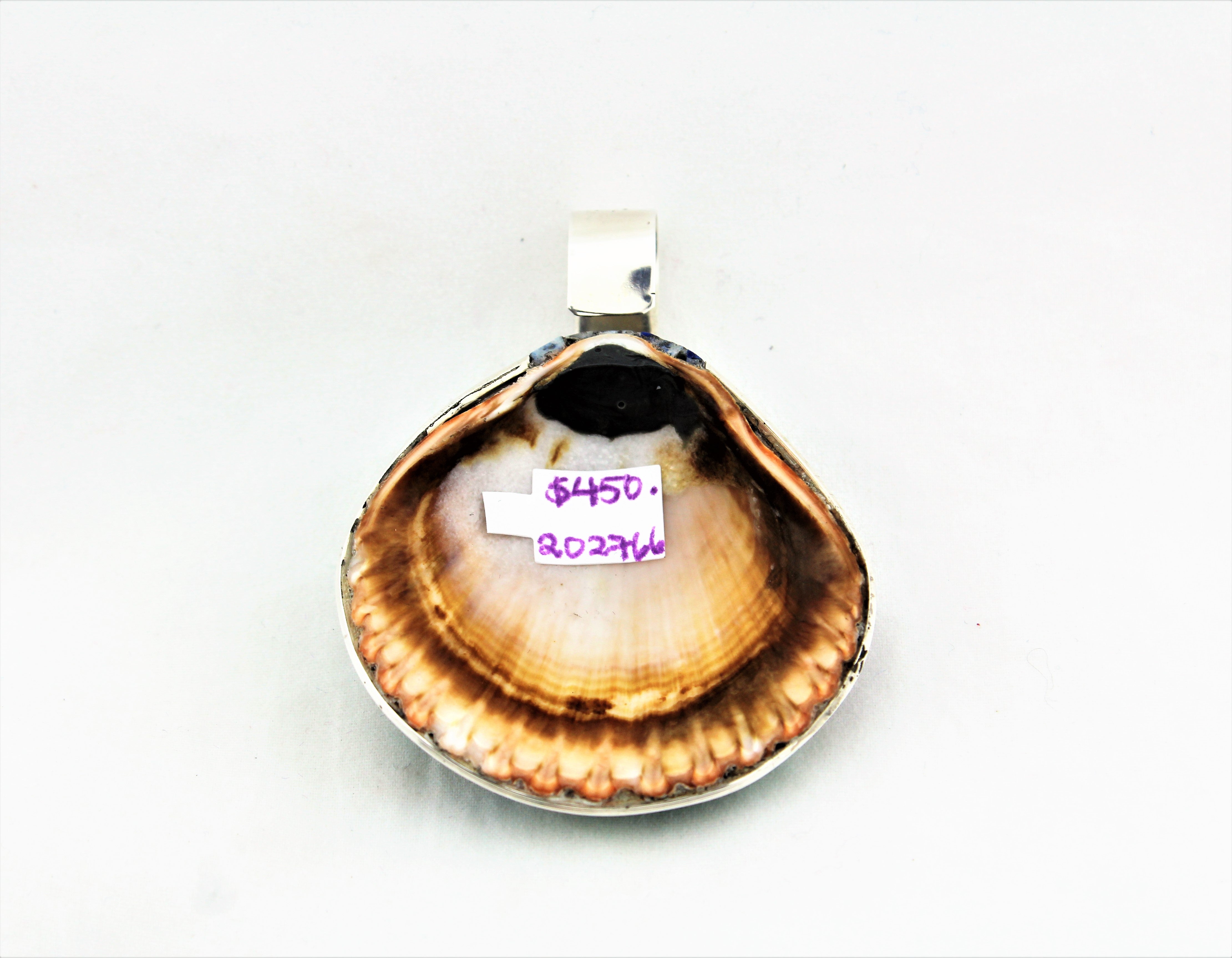 Santo Domingo Rain Clouds Mosaic Shell Pendant