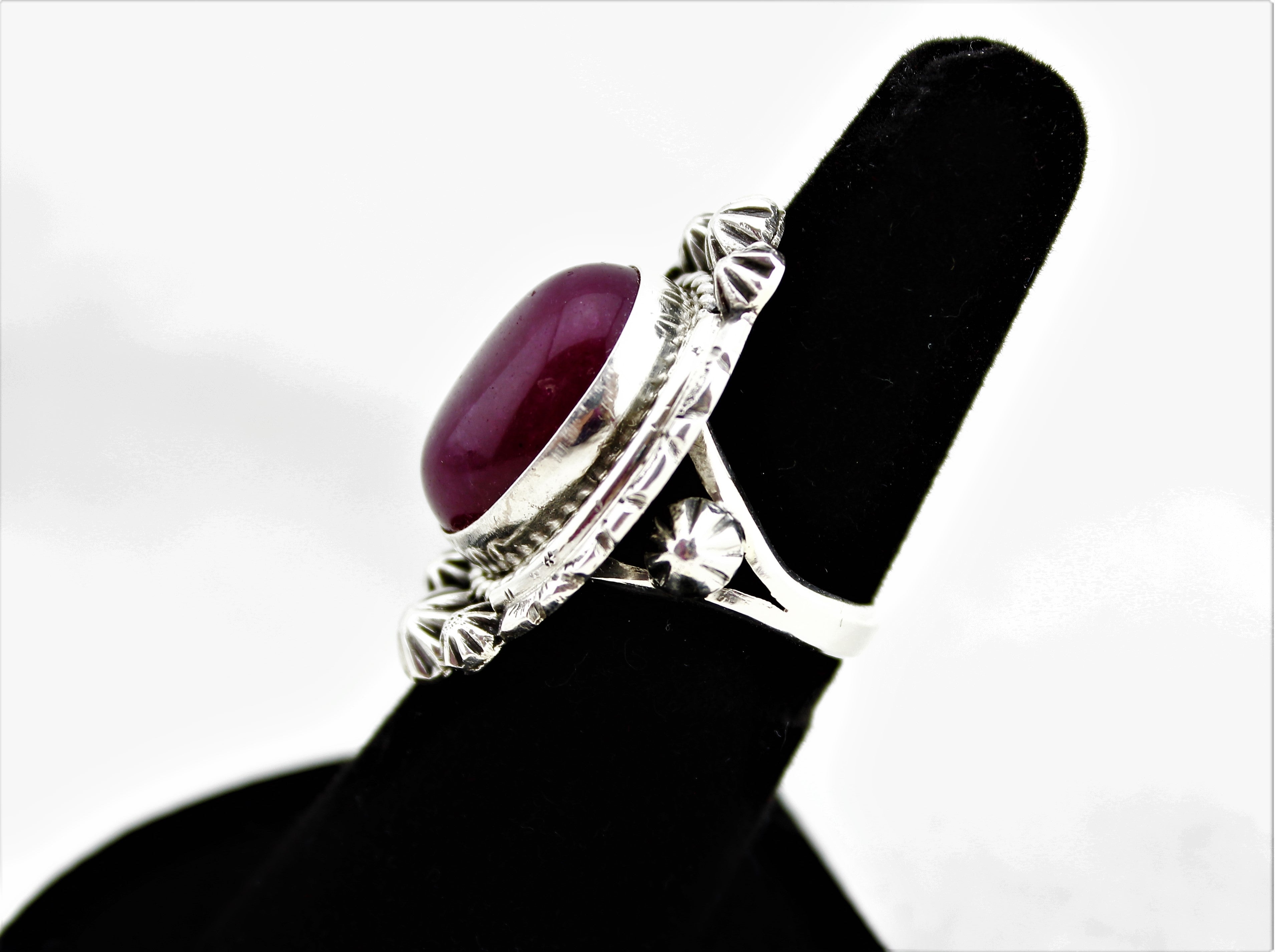 Ruby Sterling Silver Ring