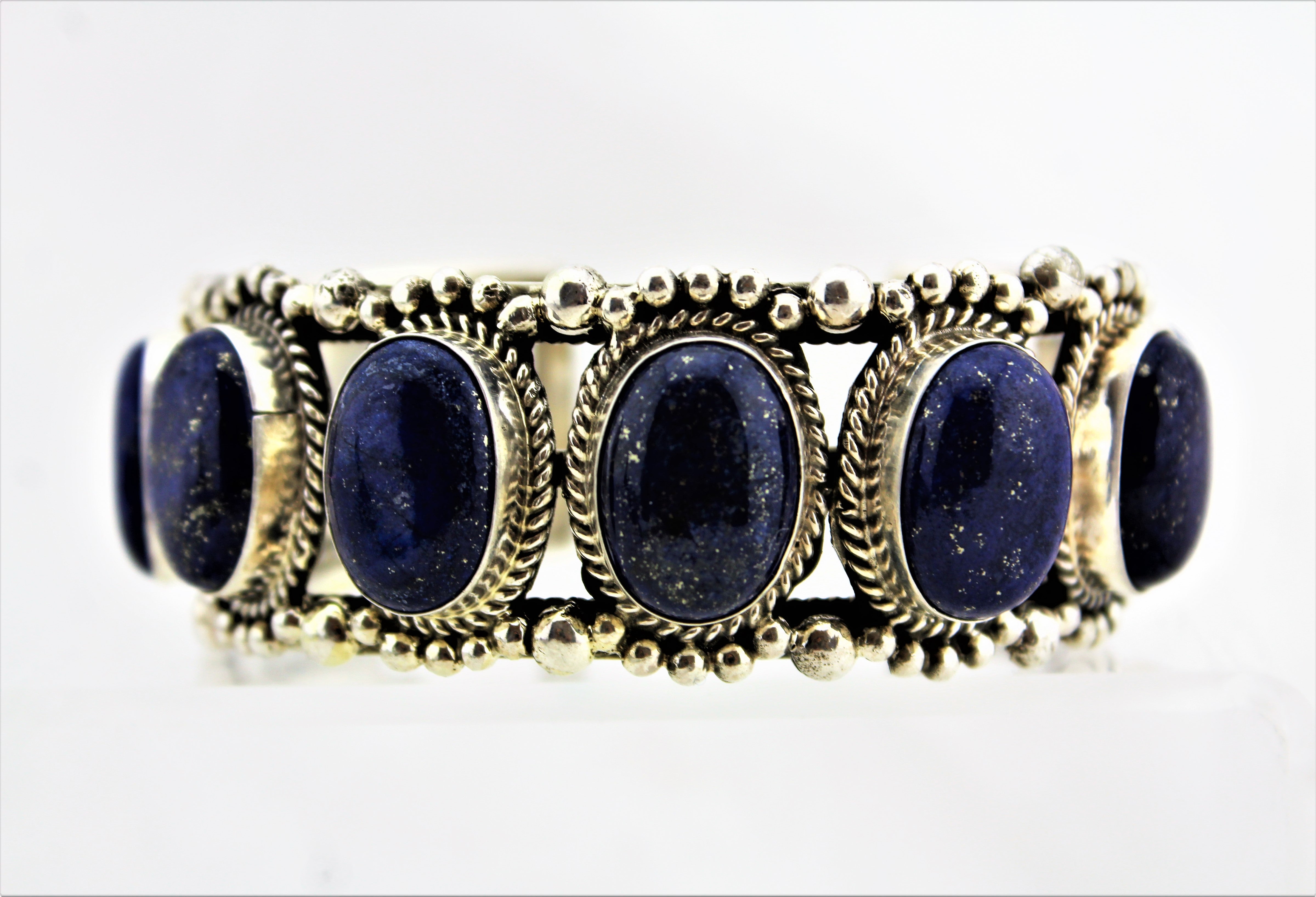 Lapis Sterling Silver Bracelet