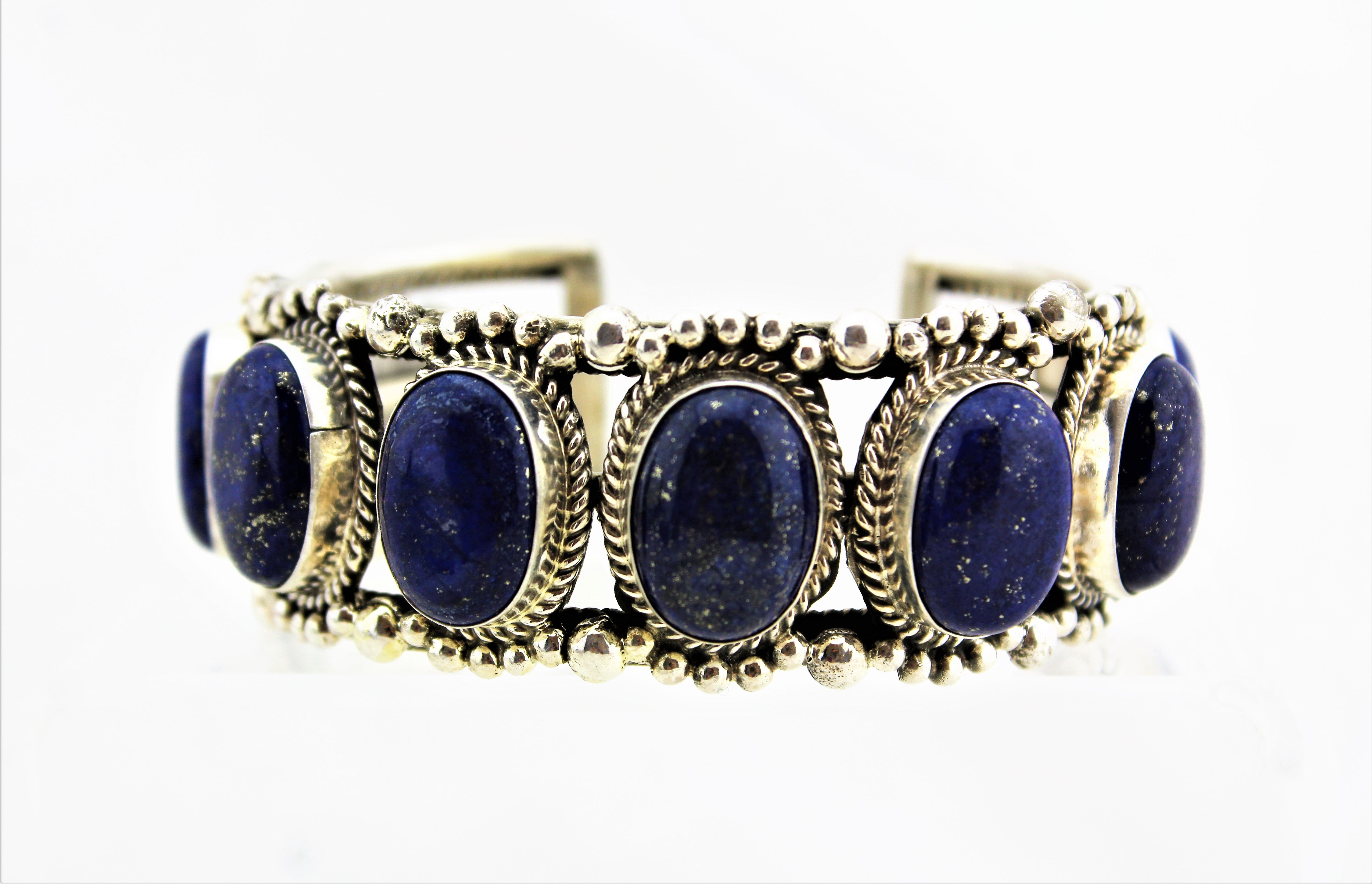 Lapis Sterling Silver Bracelet