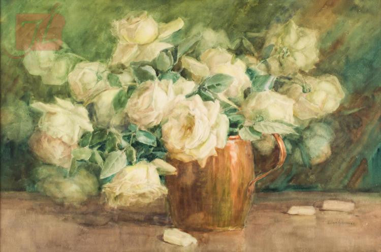 Ellen A. Holmes (19th/20th C.) Floral Still Life