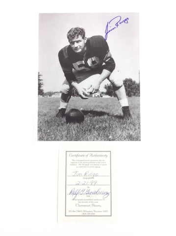 Jim Ringo Signed Green Bay Packers Photo