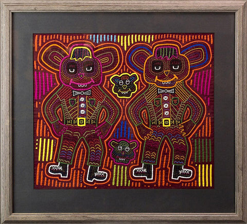 Kuna Dancing Bears Mola