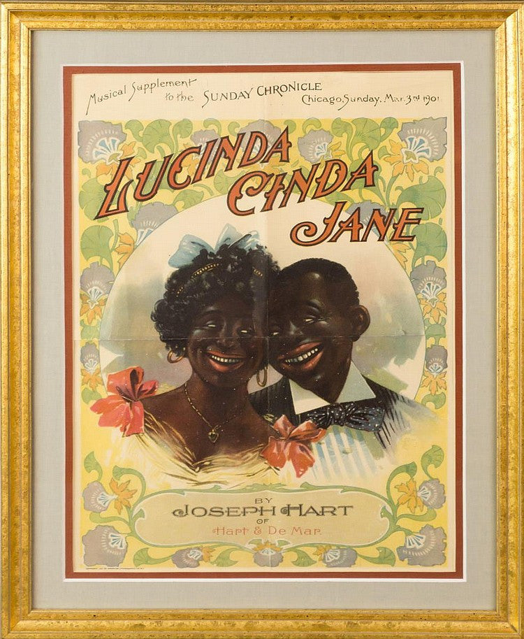 1901 Black Americana Musical Poster 