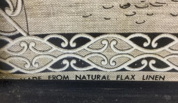 Vintage Maori Print on Linen