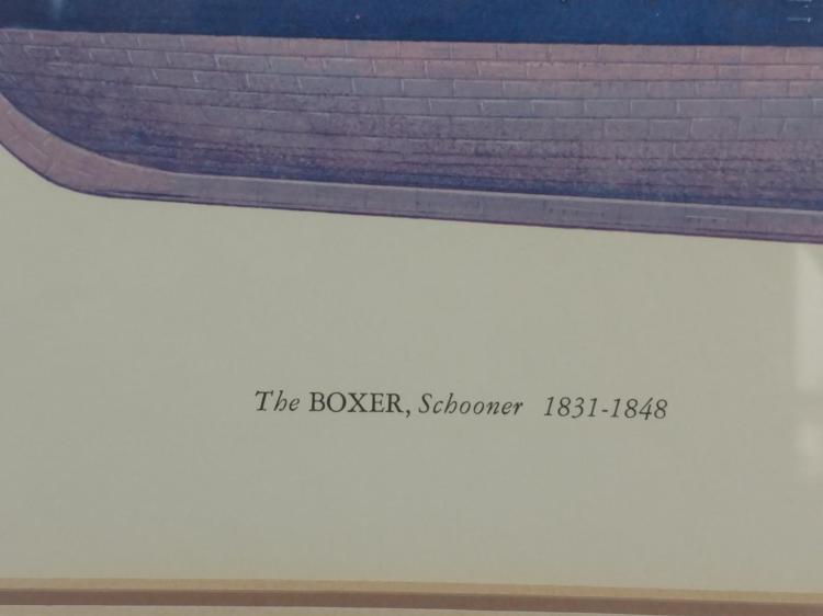Lithographic Print of The Boxer Schooner